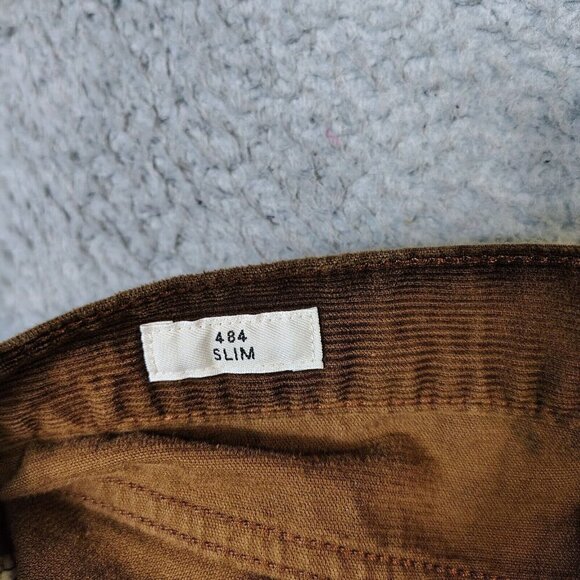 J.Crew Pants Men's 32x32 Brown Corduroy Stretch 484 Slim Fit Straight Leg Casual - Picture 4 of 10